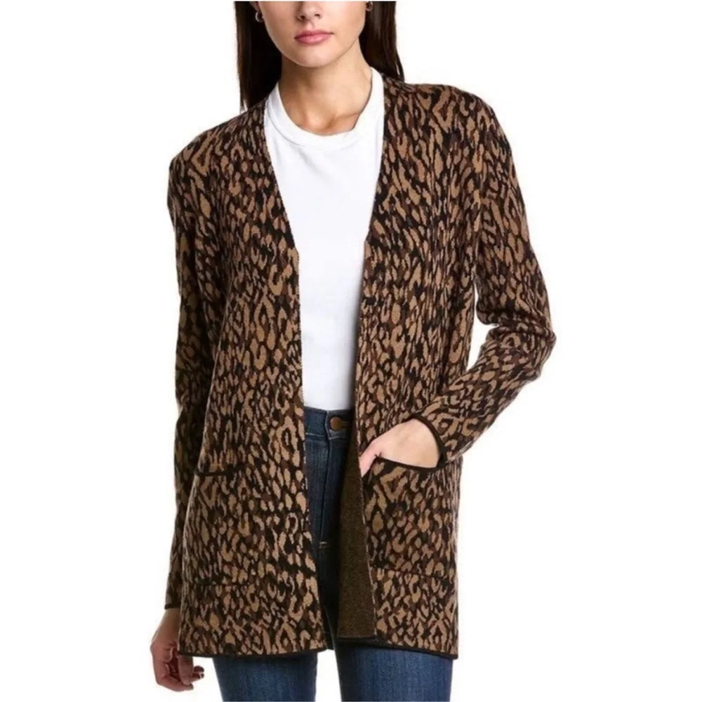 J McLaughlin Animal Print Cardigan XS - Picture 7 of 7